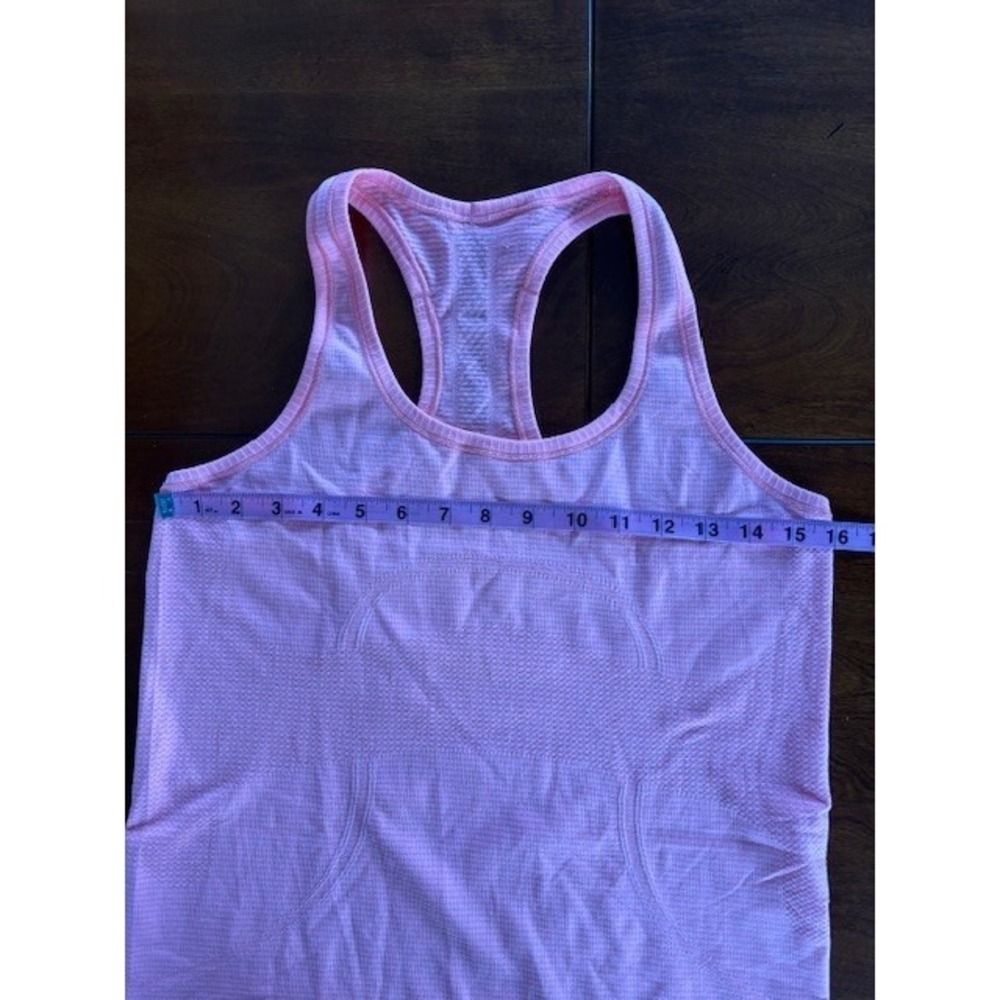 Lululemon Swiftly Tech Racerback Tank Top Neon Pink Coral Size 8 - Picture 14 of 15